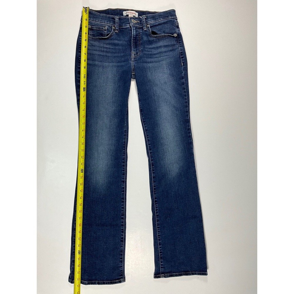 Lucky Brand Sweet Mid Rise Bootcut Jeans Dark Wash Denim Blue Womens Size 6/28R - Picture 6 of 16